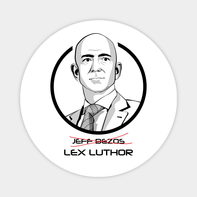 Jeff Bezos is Lex Luthor Magnet by Froggy101rj